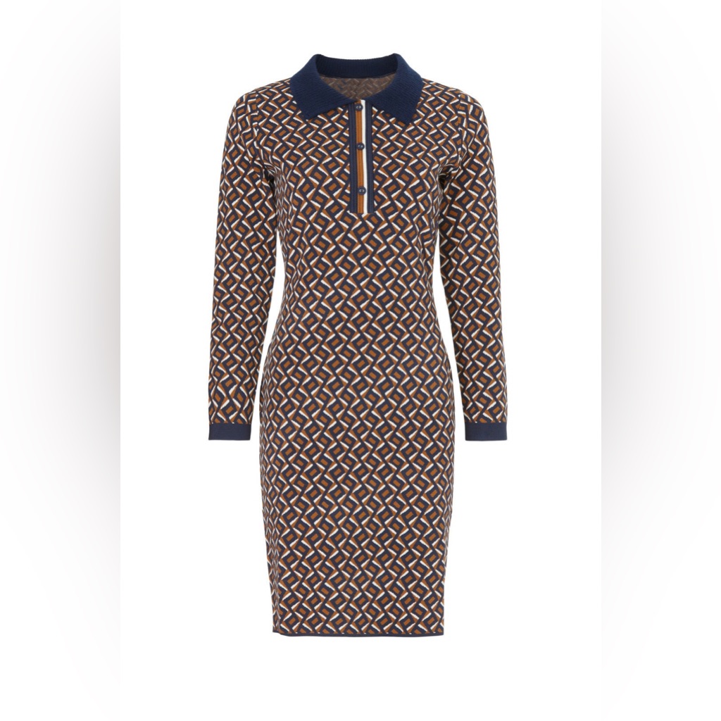 New With Tags Diane Von Furstenberg Milena Zig Zag Dress Size Small